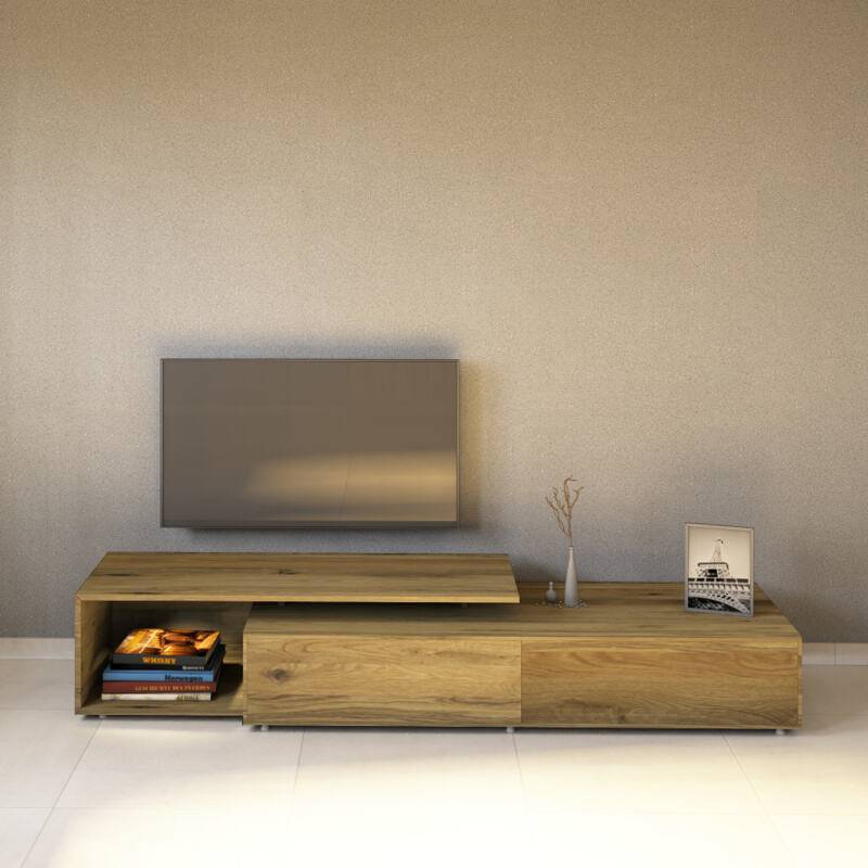 Modernes Massivholz TV-Lowboard Wildeiche von Göhring