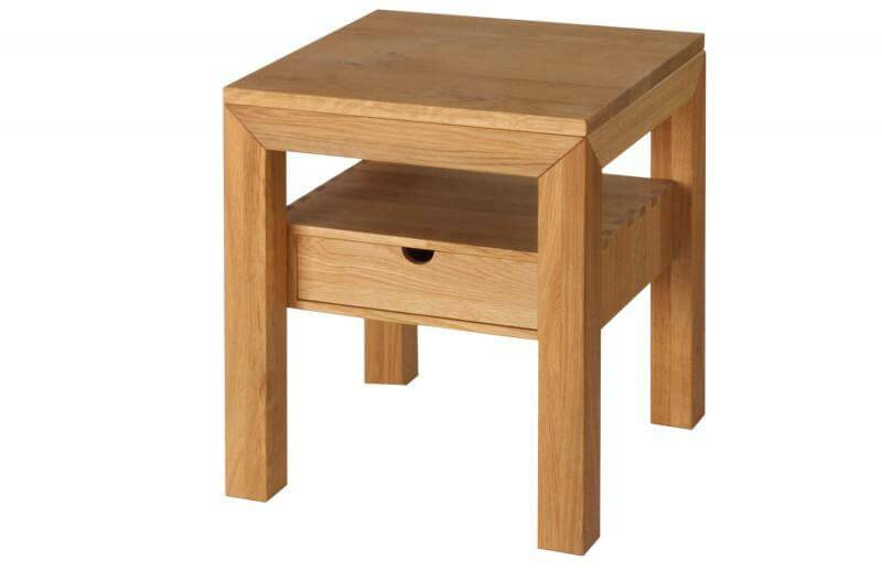 Nachtkommode LINO Massivholz mit Schublade Nussbaum von Göhring