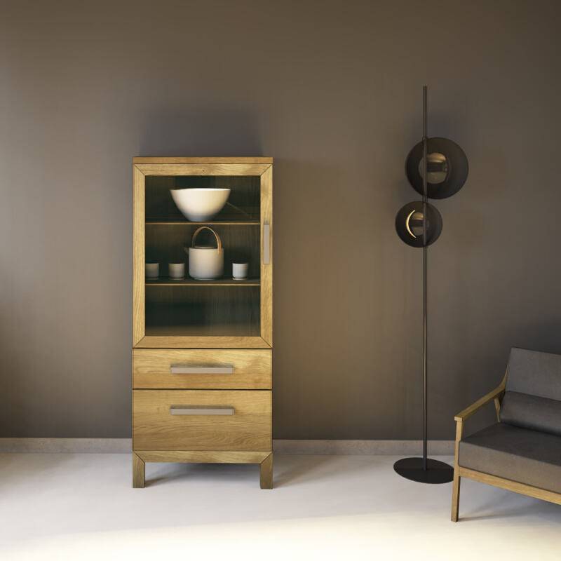 Niedrige Vitrine Massivholz Eiche Niedrige Vitrine Massivholz Eiche von Göhring