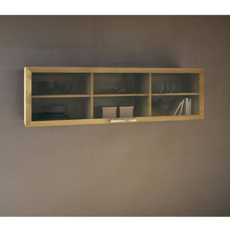 Oberschrank mit verglaster Liftklappe - 180 cm Eiche Oberschrank mit verglaster Liftklappe - 180 cm Eiche von Göhring