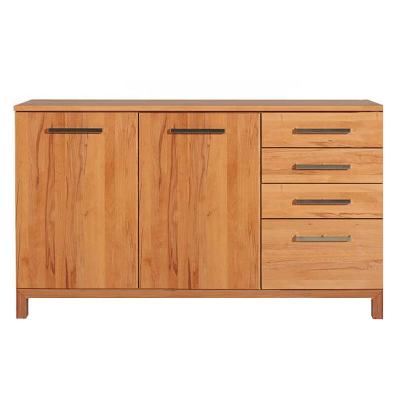 Schlichtes Massivholz Sideboard 180 cm Wildeiche weiß geölt Schlichtes Massivholz Sideboard 180 cm Wildeiche weiß geölt von Göhring