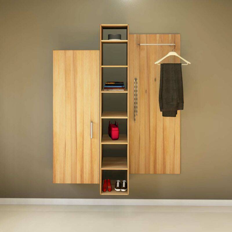 Schmale Garderobe mit viel Stauraum Kernbuche geölt von Göhring