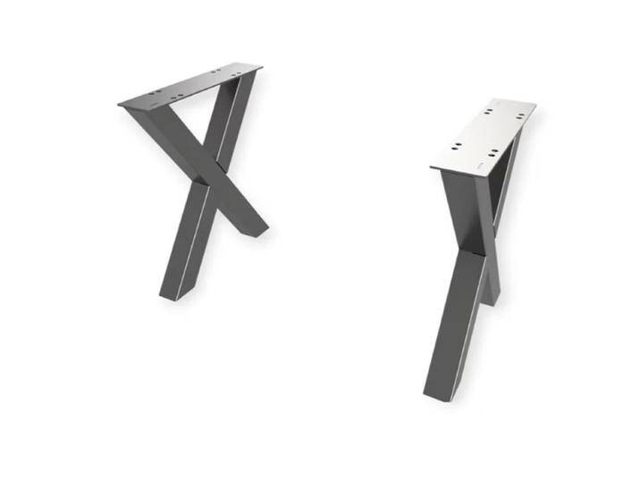 Sitzbank Gestell X-Form schwarz von Göhring