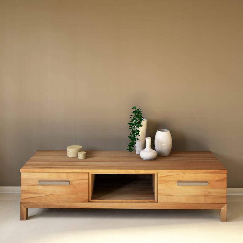 TV-Lowboard LINO mit offenem Fach - Tiefe 60,4 cm Kernbuche von Göhring