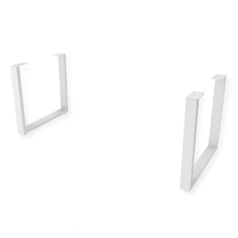 Tischbeine-Set aus Metall U-Form weiß Tischbeine-Set aus Metall U-Form weiß von Göhring