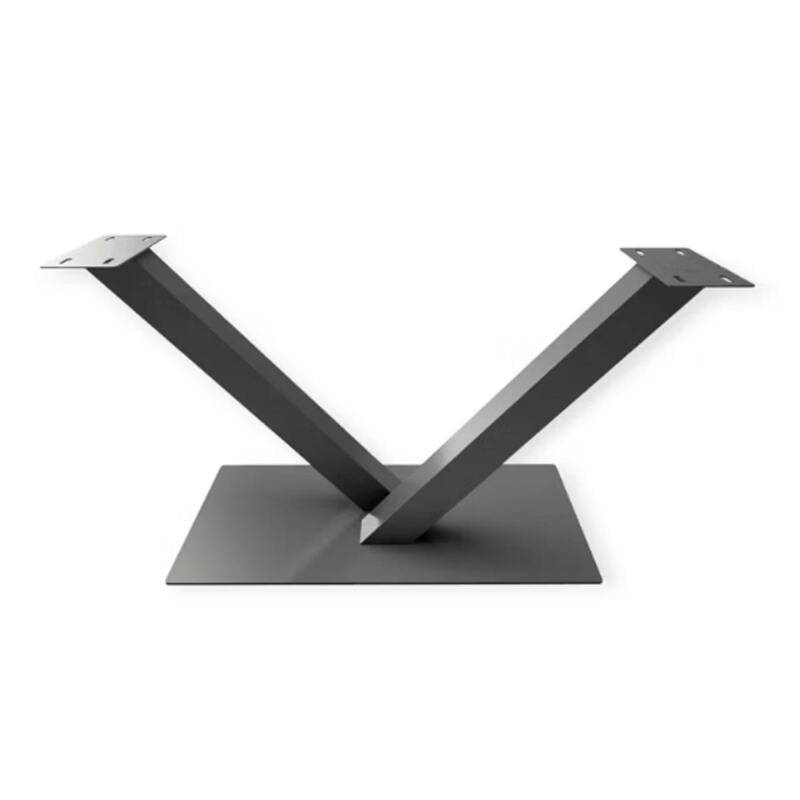 Tischgestell Metall V-Form XL schwarz von Göhring