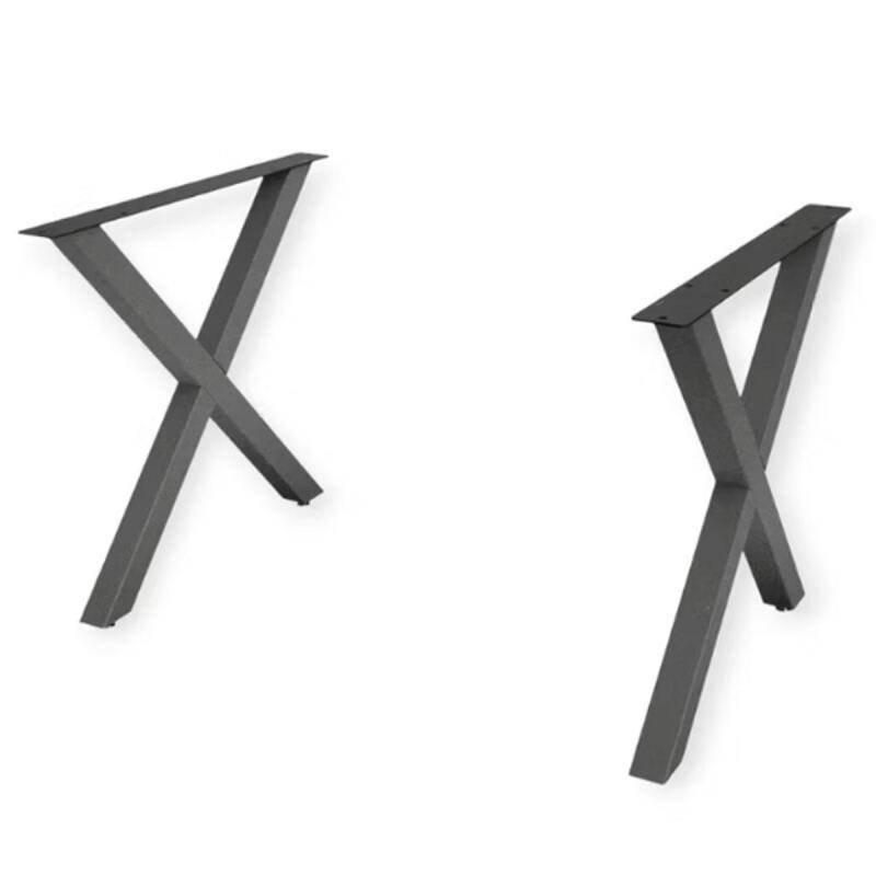 Tischgestell Set aus Metall X-Form schwarz Tischgestell Set aus Metall X-Form schwarz von Göhring