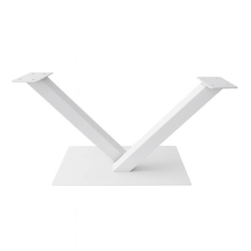 Tischgestell V-Form M aus Metall weiß Tischgestell V-Form M aus Metall weiß von Göhring