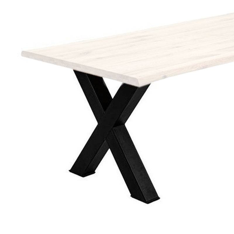 Tischgestell X Fuß pulverlackiert schwarz (Set=2 Sück) von Göhring
