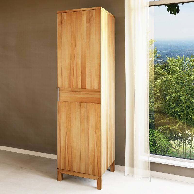 Wäscheschrank mit Einlegeböden LINO Kernbuche von Göhring