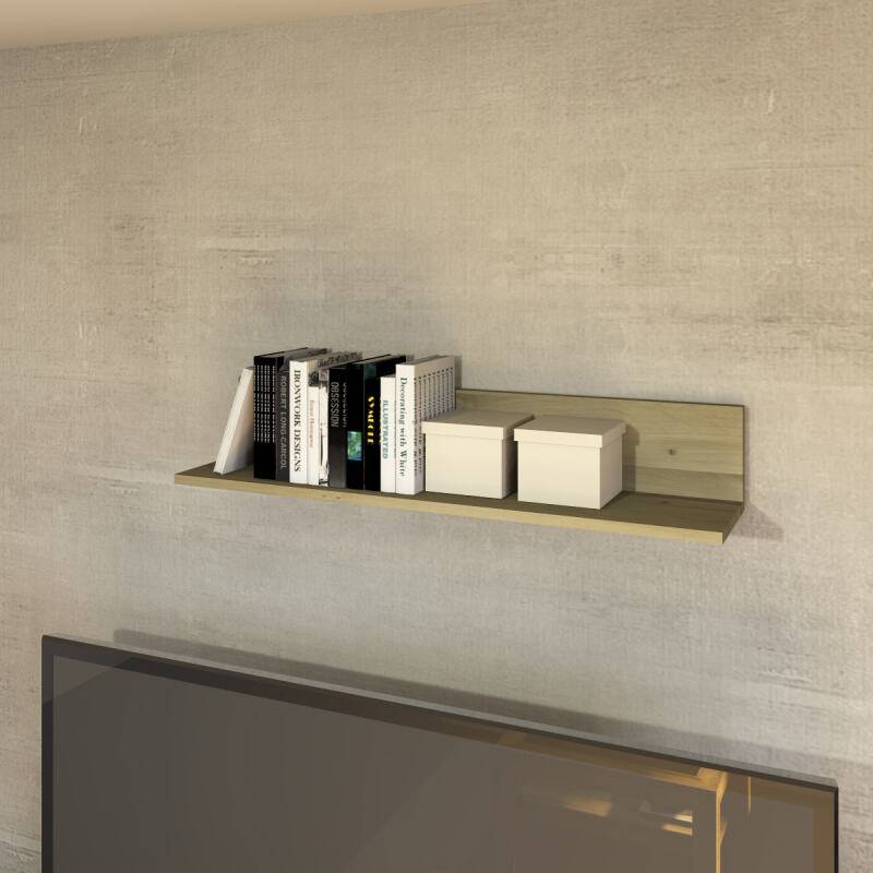 Wandboard freihängend - niedriges Rückenbrett 100cm Wildeiche weiß geölt Wandboard freihängend - niedriges Rückenbrett 100cm Wildeiche weiß geölt von Göhring