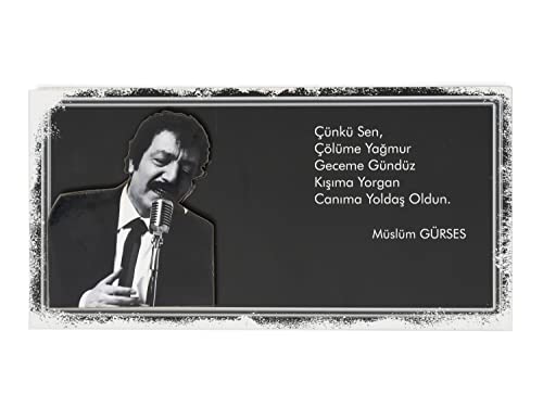 Gök-Türk Wandbild 'Müslüm Gürses' Bild für Wohnzimmer Büro Wohnung Deko Kunstdrucke von Gök-Türk