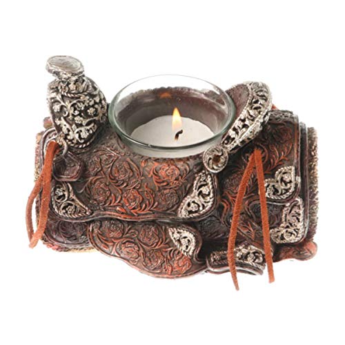 Görtrud Western Teelicht Sattel braun - Saddle Candle Holder Brown von Görtrud