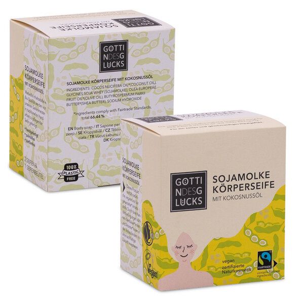 Göttin des Glücks Molke Körperseife Kokos 2 x 80 g von Göttin des Glücks