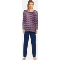 GÖTZBURG Schlafanzug "Herbstblüte" 2 Stk. tlg., Langarm, Rundhalsausschnitt, Baumwolle, weich, bügelfrei von Götzburg