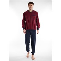 GÖTZBURG Schlafanzug "Kos" 2 Stk. tlg., mit V-Ausschnitt, lange Ärmel und Brusttasche von Götzburg