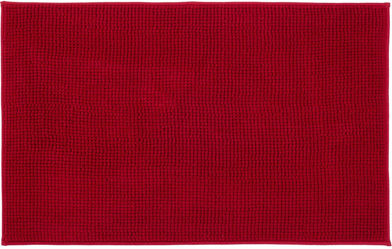 Badematte Chenille Gözze, Höhe 15 mm, rutschhemmend beschichtet, fußbodenheizungsgeeignet, Polyester, rechteckig, Badteppich, Uni Farben, besonders weich durch Microfaser, waschbar von Gözze