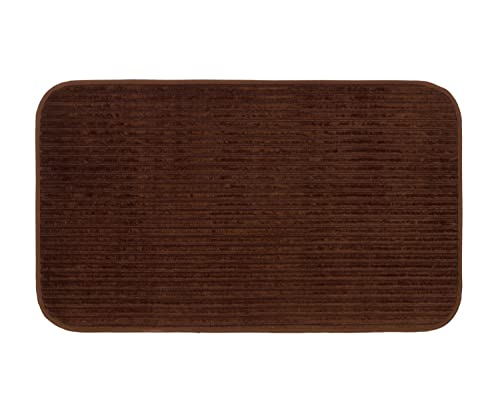 Gözze - Rutschfester Weicher Badeteppich, 100% Polyester, 50 x 70 cm - Schokolade von Gözze