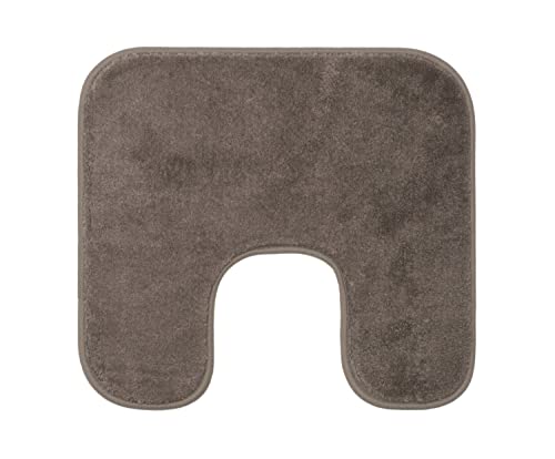 Gözze - Premium Rutschfester Badteppich mit Ausschnitt, RIO, 100% Microfaser, Ideal als WC-Vorlage für Standtoilette, 50 x 45 cm - Taupe Gözze - Premium Rutschfester Badteppich mit Ausschnitt, RIO, 100% Microfaser, Ideal als WC-Vorlage für Standtoilette, 50 x 45 cm - Taupe von Gözze