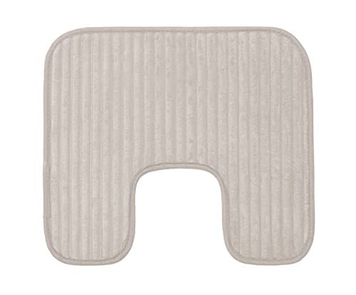 Gözze - Rutschfester Weicher Toilettenteppich in U-Form, 100% Polyester, 50 x 45 cm - Taupe Gözze - Rutschfester Weicher Toilettenteppich in U-Form, 100% Polyester, 50 x 45 cm - Taupe von Gözze
