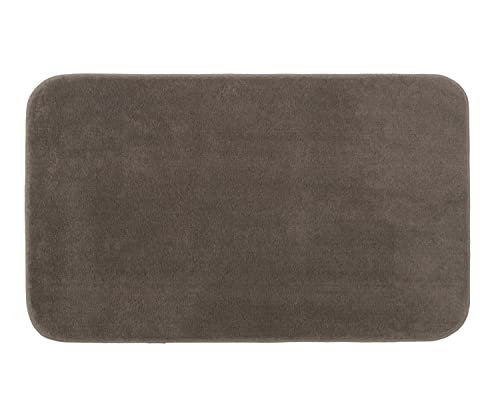 Gözze - Premium Rutschfester Badteppich, RIO, 100% Microfaser, 50 x 70 cm - Taupe von Gözze