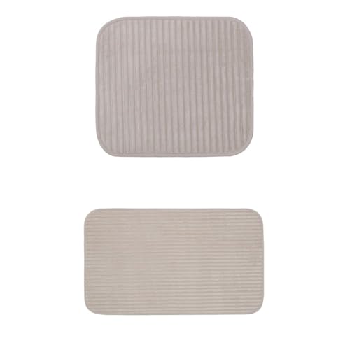 Gözze Badteppich Berlin 2er Set, 50x45 cm + 50x70 cm, Farbe: Taupe von Gözze