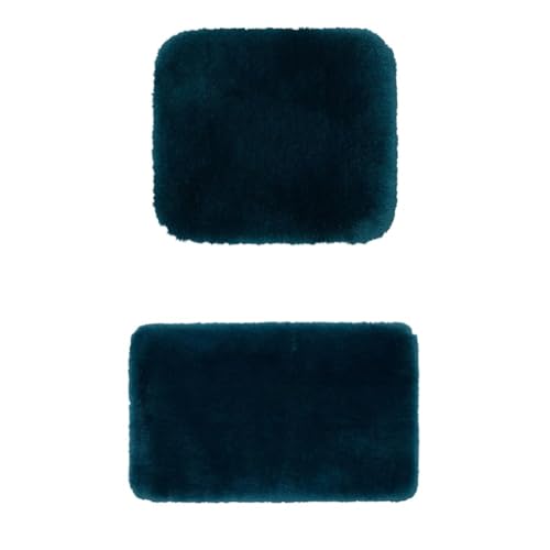 Gözze Badteppich Deluxe 2er Set, 50x45 cm + 50x70 cm, Farbe: Lagune von Gözze