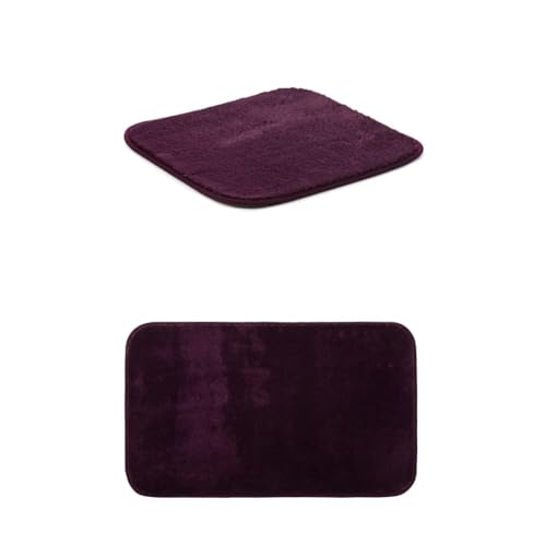 Gözze Badteppich Rio Premium 2er Set, 50x45 cm + 50x70 cm, Farbe: Beere von Gözze