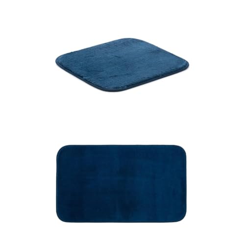 Gözze Badteppich Rio Premium 2er Set, 50x45 cm + 60x100 cm, Farbe: dunkelblau von Gözze