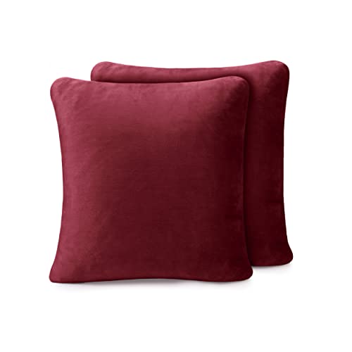 Amago - Kissenbezug 2er Set, Cashmere-Feeling, 50 x 50 cm - Bordeaux von Amago