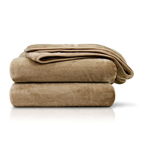 Amago - Kuscheldecke, Cashmere-Feeling, 220 x 240 cm - Taupe Amago - Kuscheldecke, Cashmere-Feeling, 220 x 240 cm - Taupe von Amago