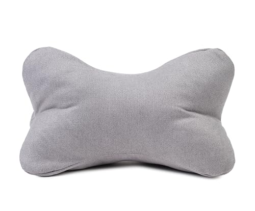 Gözze - Kuschelweiches Lesekissen Darco, Ideal als Sofakissen oder Leseknochen, 40 x 25 cm - Silber von Gözze