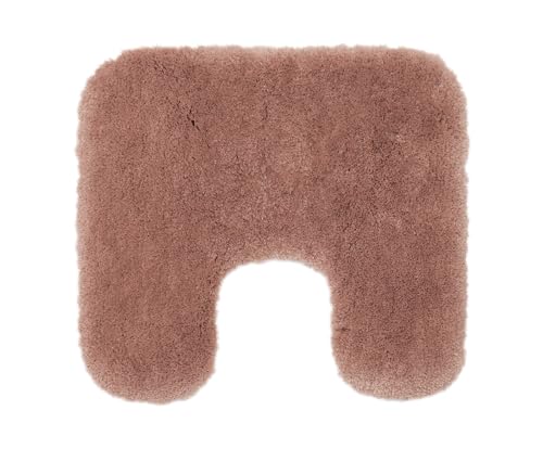 Gözze - Deluxe Badteppich mit Ausschnitt und extra hohem Flor, 100% Polyester (Mikrofaser), Mit Antirutschbeschichtung, 50 x 45 cm - Sand Gözze - Deluxe Badteppich mit Ausschnitt und extra hohem Flor, 100% Polyester (Mikrofaser), Mit Antirutschbeschichtung, 50 x 45 cm - Sand von Gözze