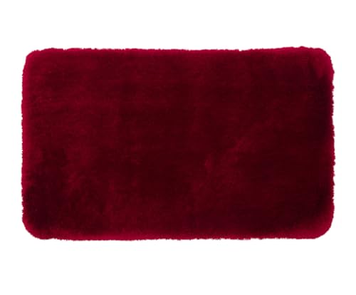 Gözze - Deluxe Badteppich mit extra hohem Flor, 100% Polyester (Mikrofaser), Mit Antirutschbeschichtung, 60 x 100 cm - Bordeaux Gözze - Deluxe Badteppich mit extra hohem Flor, 100% Polyester (Mikrofaser), Mit Antirutschbeschichtung, 60 x 100 cm - Bordeaux von Gözze