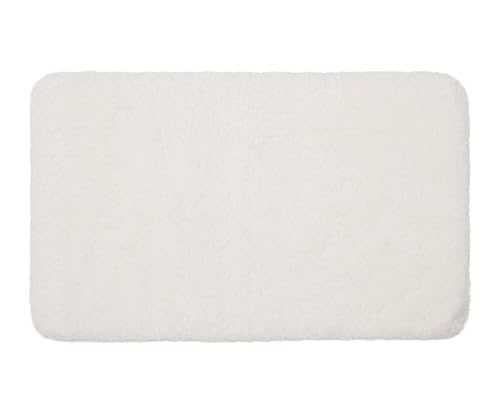 Gözze - Deluxe Badteppich mit extra hohem Flor, 100% Polyester (Mikrofaser), Mit Antirutschbeschichtung, 60 x 100 cm - Creme Gözze - Deluxe Badteppich mit extra hohem Flor, 100% Polyester (Mikrofaser), Mit Antirutschbeschichtung, 60 x 100 cm - Creme von Gözze
