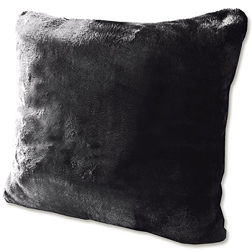 Gözze Flausch Kissen schwarz Cashmere Feeling Mikrofaser 50 x 50 cm von Gözze