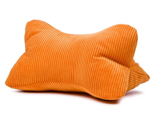 Gözze - Leseknochen Capri, Nackenkissen in Feincord-Optik, Lese- und Relaxkissen für Nacken und Rücken, 40 x 25 cm - Orange Gözze - Leseknochen Capri, Nackenkissen in Feincord-Optik, Lese- und Relaxkissen für Nacken und Rücken, 40 x 25 cm - Orange von Gözze