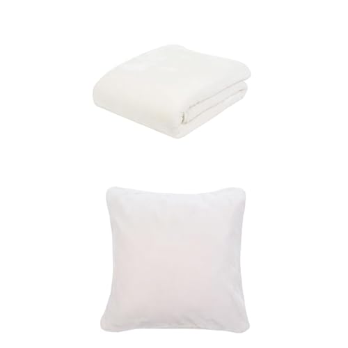 Gözze Premium Cashmere-Feeling Decke und 2er Set Cashmere-Feeling Kissen, 180x220 cm + 50x50 cm, Farbe: Weiss Gözze Premium Cashmere-Feeling Decke und 2er Set Cashmere-Feeling Kissen, 180x220 cm + 50x50 cm, Farbe: Weiss von Gözze
