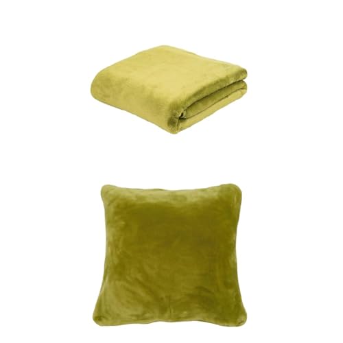 Gözze Premium Cashmere-Feeling Decke und 2er Set Cashmere-Feeling Kissen, 180x220 cm + 50x50 cm, Farbe: limonegrün Gözze Premium Cashmere-Feeling Decke und 2er Set Cashmere-Feeling Kissen, 180x220 cm + 50x50 cm, Farbe: limonegrün von Gözze