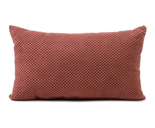 Gözze - Kissen Sven, Dekokissen in genoppter Optik, Weiches Sofakissen mit Füllung, 100% Polyester, 30 x 50 cm - Beere von Gözze