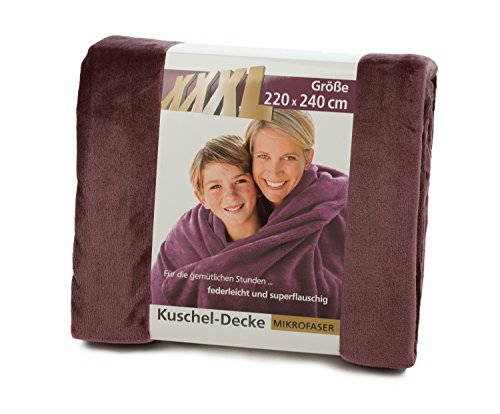 Gözze - Wohn- und Kuscheldecke, Memphis, Hohes Stoffgewicht 300 g/m², 220 x 240 cm - Altrosa Gözze - Wohn- und Kuscheldecke, Memphis, Hohes Stoffgewicht 300 g/m², 220 x 240 cm - Altrosa von Gözze
