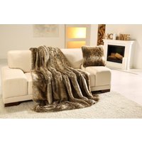 Gözze Wohndecke "Braunbär Felloptik" kuschelig warm, Kuscheldecke von Gözze