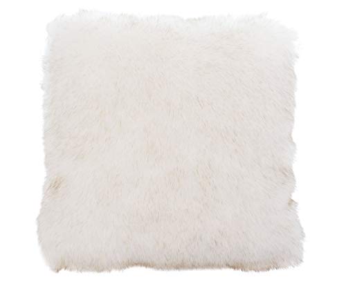 Gözze - Wohnkissenhülle, Kunstfell in edler Pelzoptik, Design Schneefuchs, 50 x 50 cm - Weiß von Gözze
