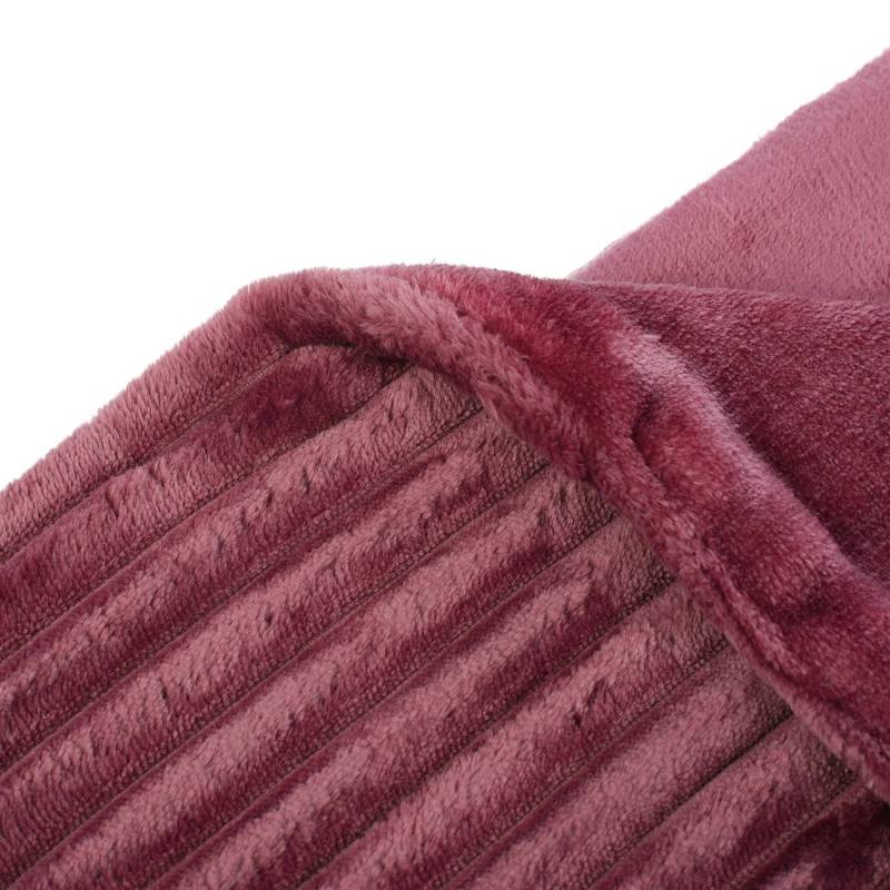 home24 Wohndecke Cord 150 x 200cm Violett/Beere Microfaser von home24