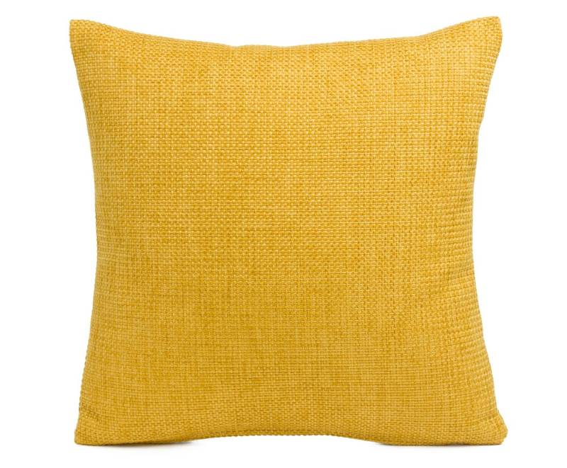 Wohndecke GÖZZE Kissenhülle DALLAS senf BL 40x40 cm gelb, Gözze von Gözze