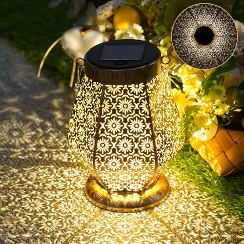 Solarlaterne für außen, LED Solarlampen Gartendeko, IP65 Wasserdicht Solarleuchten, Hängend Solar Gartenleuchten für Draußen, Balkon, Outdoor, Terrassen etc von Goffii