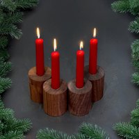 Handgefertigter Kerzenhalter Aus Hochwertigem Echtholz. Adventskranz Oder Weihnachtsdeko. Aus Nussbaum Eichenholz Handgefertigter Kerzenhalter Aus Hochwertigem Echtholz. Adventskranz Oder Weihnachtsdeko. Aus Nussbaum Eichenholz von Gofurnit