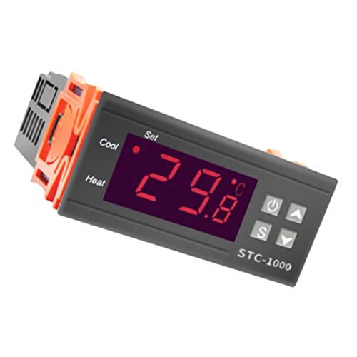 Gogogmee 1 Stück Digitaler Temperaturregler für Aquarium Präziser Thermostat mit LCD Anzeige Temperaturkontrolle für Inkubatoren und Fischbecken Langlebiges Material Vielseitig Einsetzbar von Gogogmee