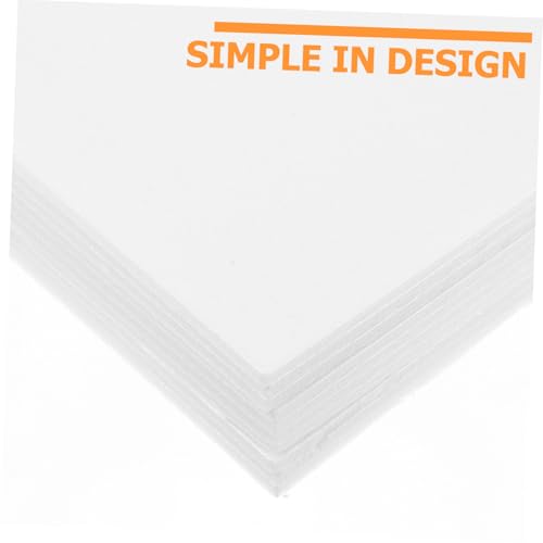 Gogogmee 10 Blatt Teiliges Schaumstoffplatten Weiß zum Basteln DIY Handwerksmaterialien für Zeichnen Malen Poster und Schulprojekte Stabile Bastelplatten ohne Kleber Vielseitig Verwendbar von Gogogmee