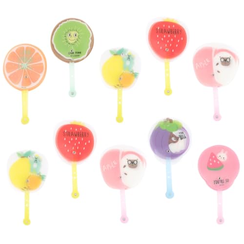 Gogogmee 10 Stück Faltbare Handfächer mit Sommerlichen Cartoon Obstmuster Leichter Retro Handfächer Kompakt und Tragbar für Kinderfest und Alltag Gogogmee 10 Stück Faltbare Handfächer mit Sommerlichen Cartoon Obstmuster Leichter Retro Handfächer Kompakt und Tragbar für Kinderfest und Alltag von Gogogmee